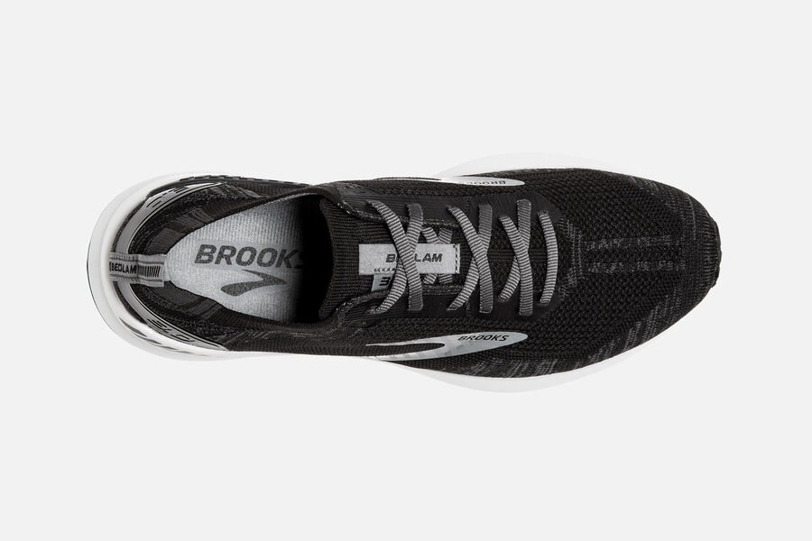 Brooks Bedlam 3 Road Running Shoes Womens Black/White 571298-OCE